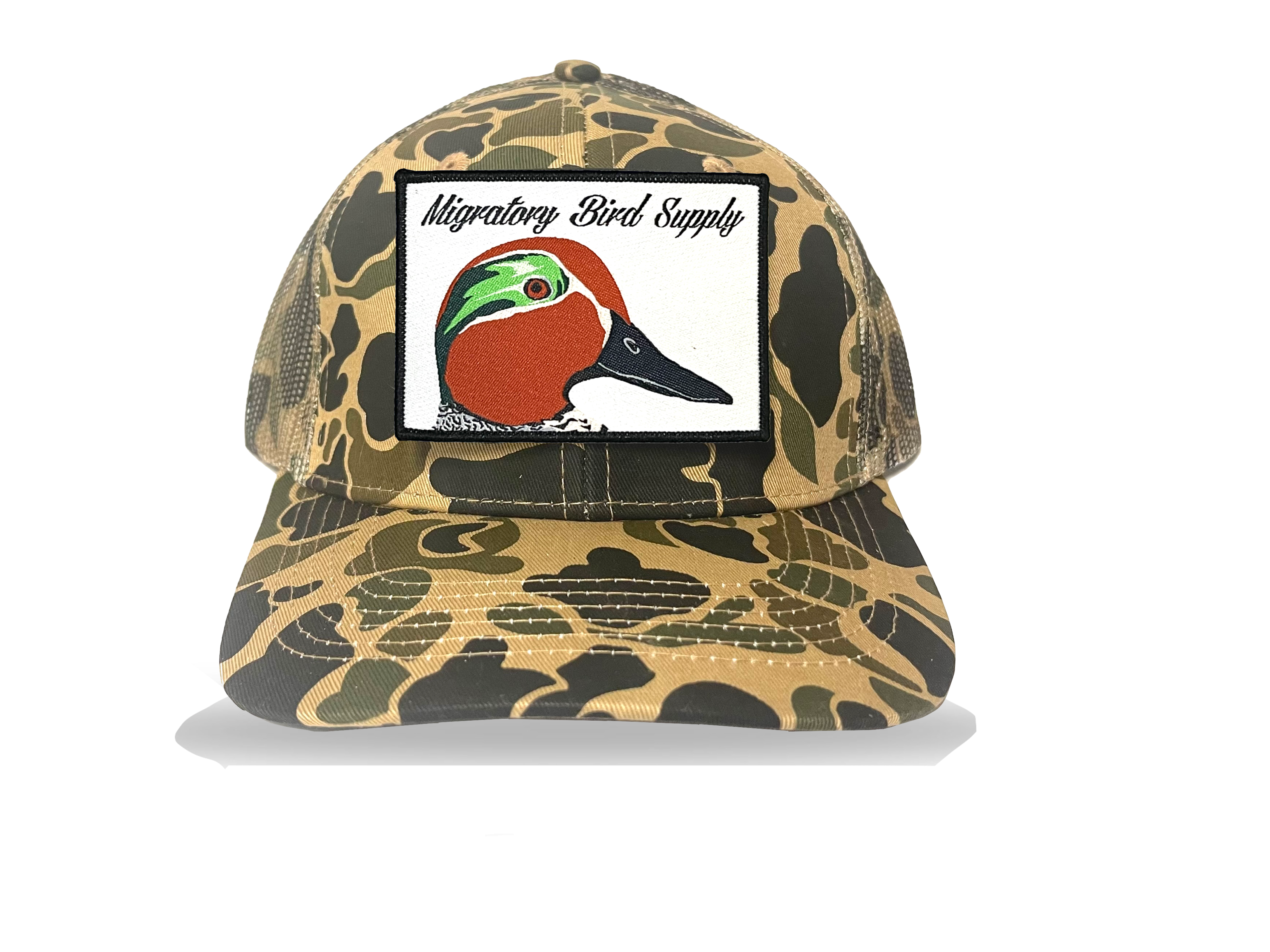 Green-Winged Teal Old School Camo Hat
