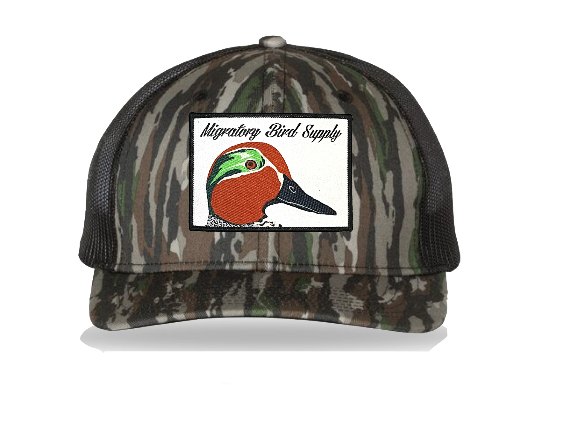 Green-Winged Teal Old School Camo Hat Original Camo/Black Richardson 112