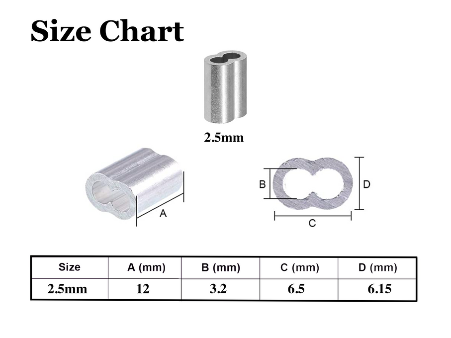 Size Chart Crimps